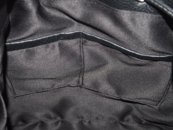 Black Calf Leather Crossbody Bag Leather Bucket Bag Leather 