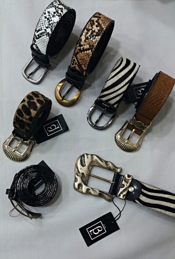 animal print belts