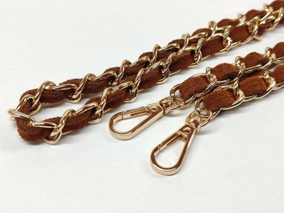 SUEDE Genuine Leather Strap, Excellent Quality Replacement Strap, Select Length, All Leather & Chain Colours Available, Made in Greece