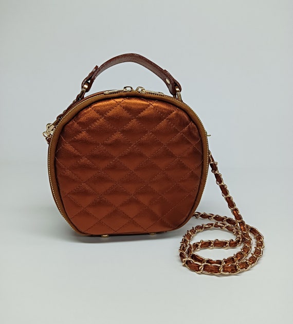 DIAMONDS Are Eternal Genuine Leather Flap Bag Elegant Quilted