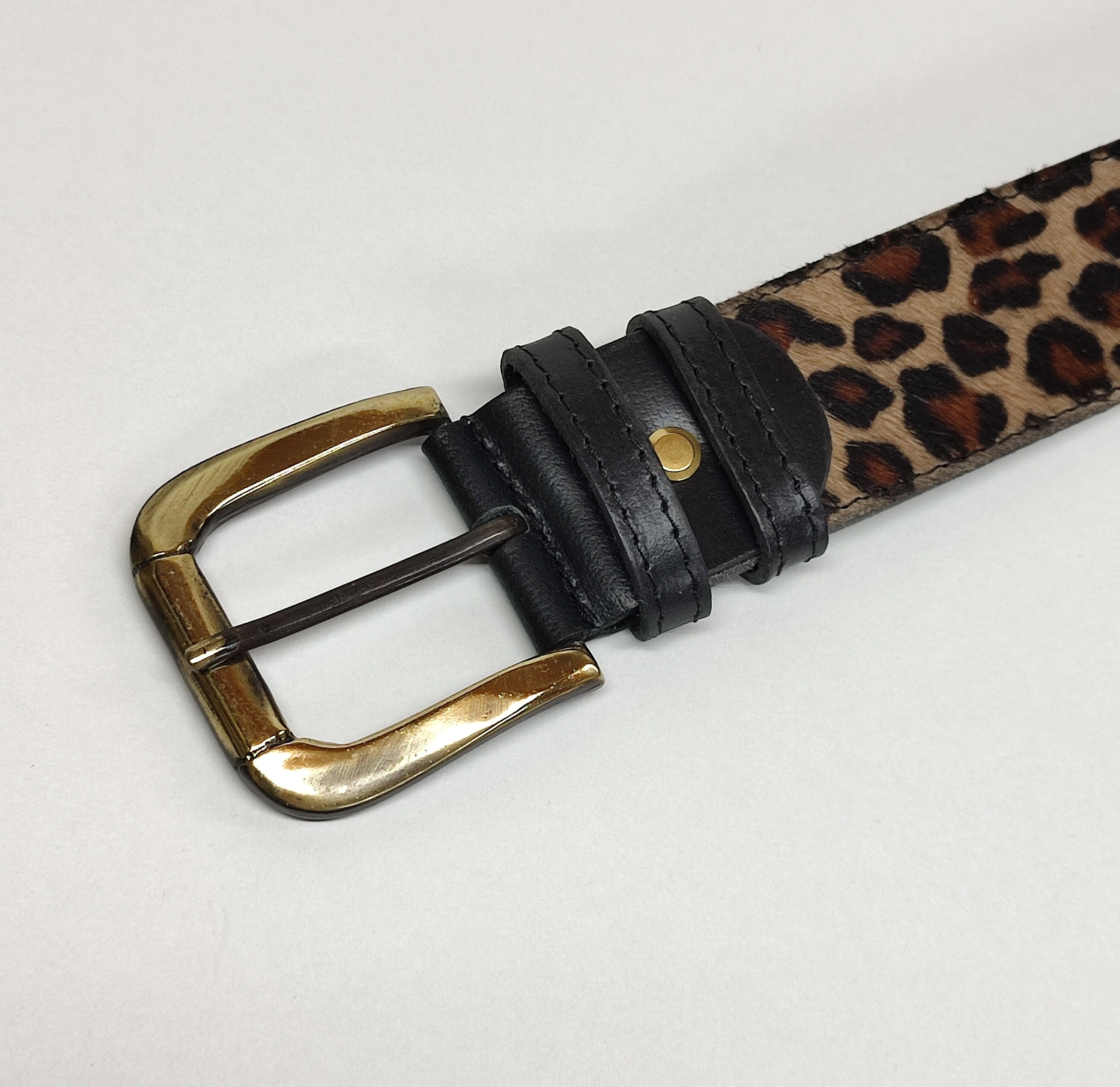 Animal Print Leather Women Belt, Genuine Leather Belt  display picture 1