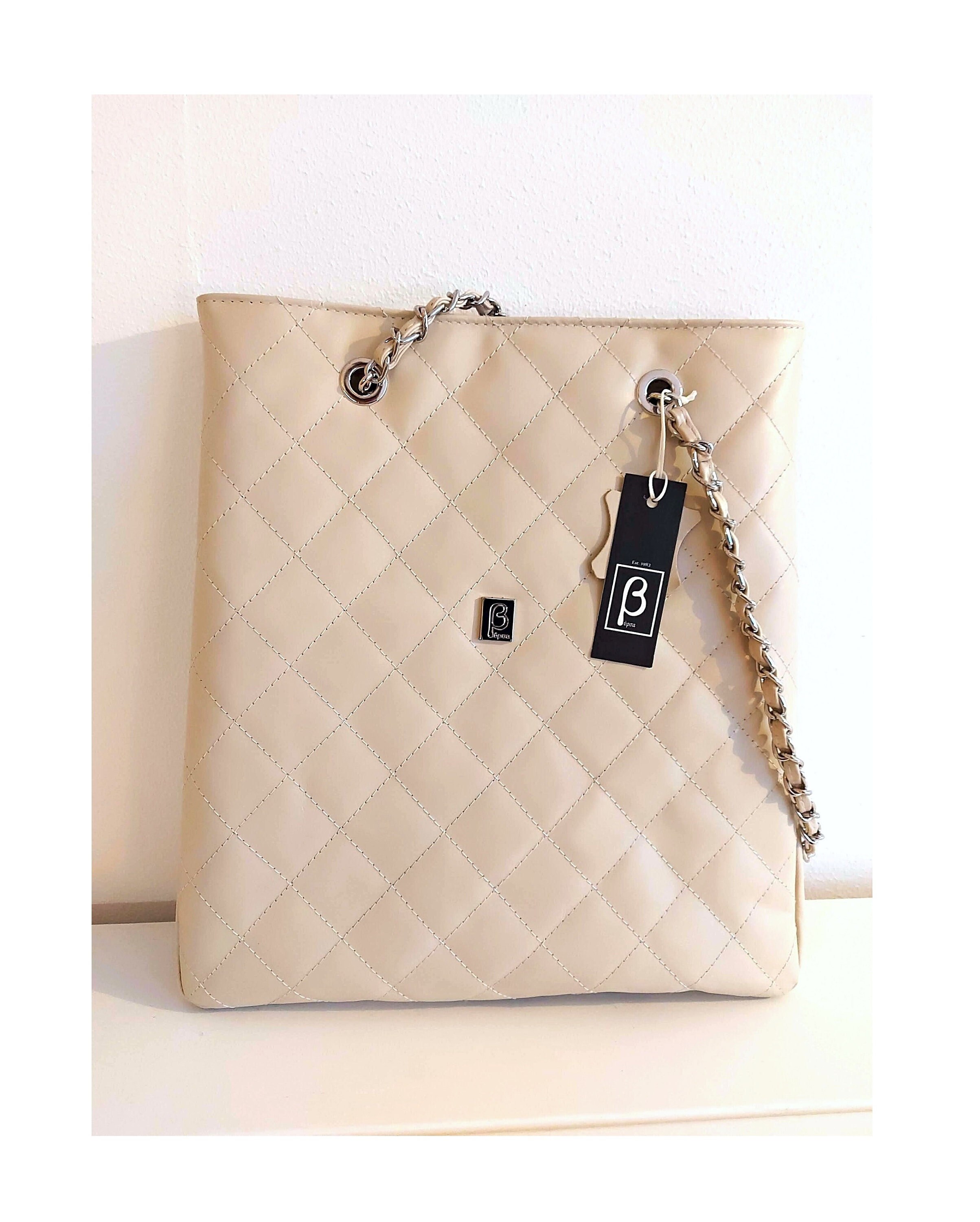 Classic Style Genuine Leather Tote Bag Elegant Women Bag Minimalist Quilted Evening Bag Large Shoulder Bag Handmade Bag Made in Greece Etsy Canada