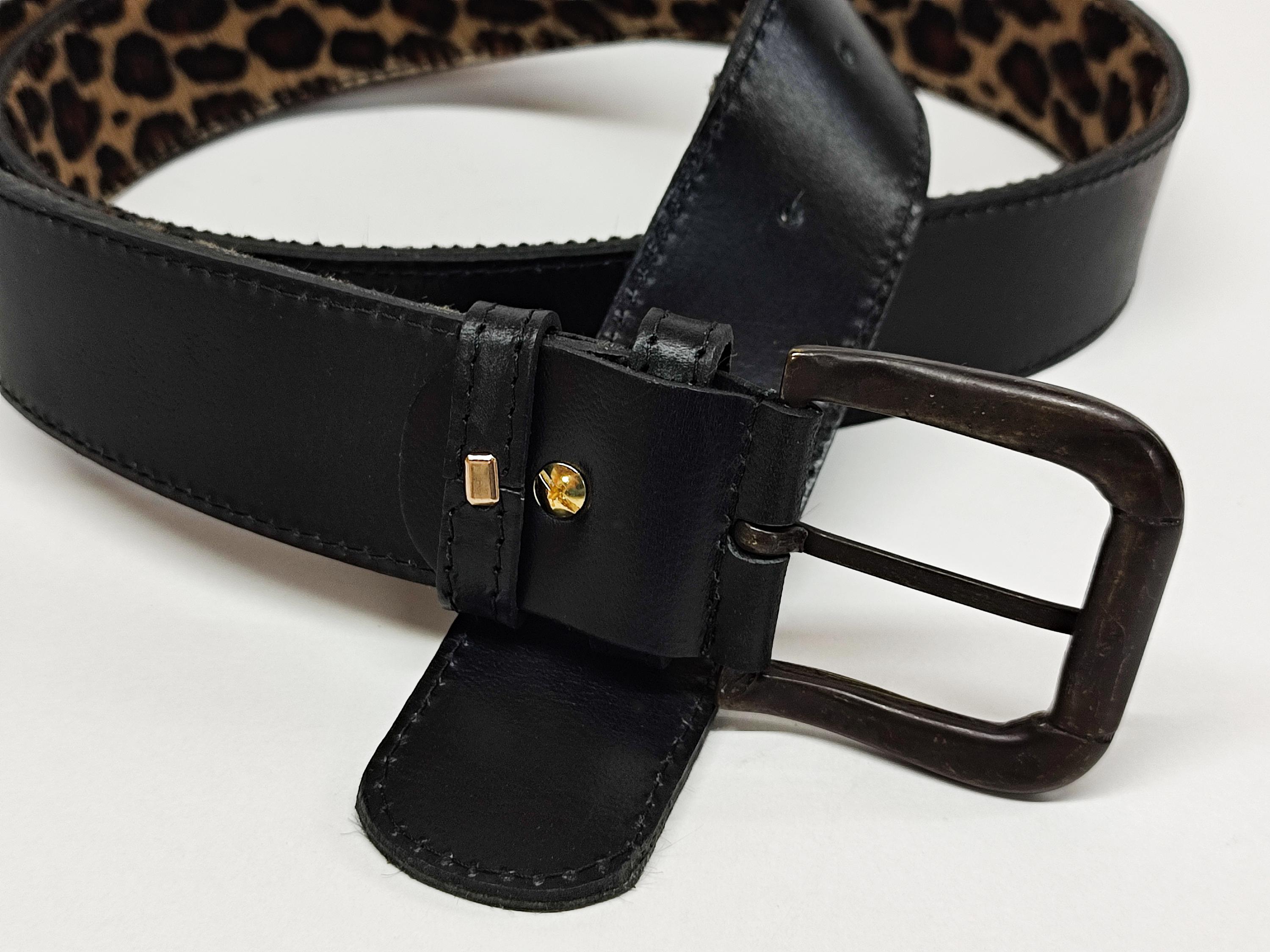 Animal Print Leather Women Belt, Genuine Cowhide Leo Belt, Leather