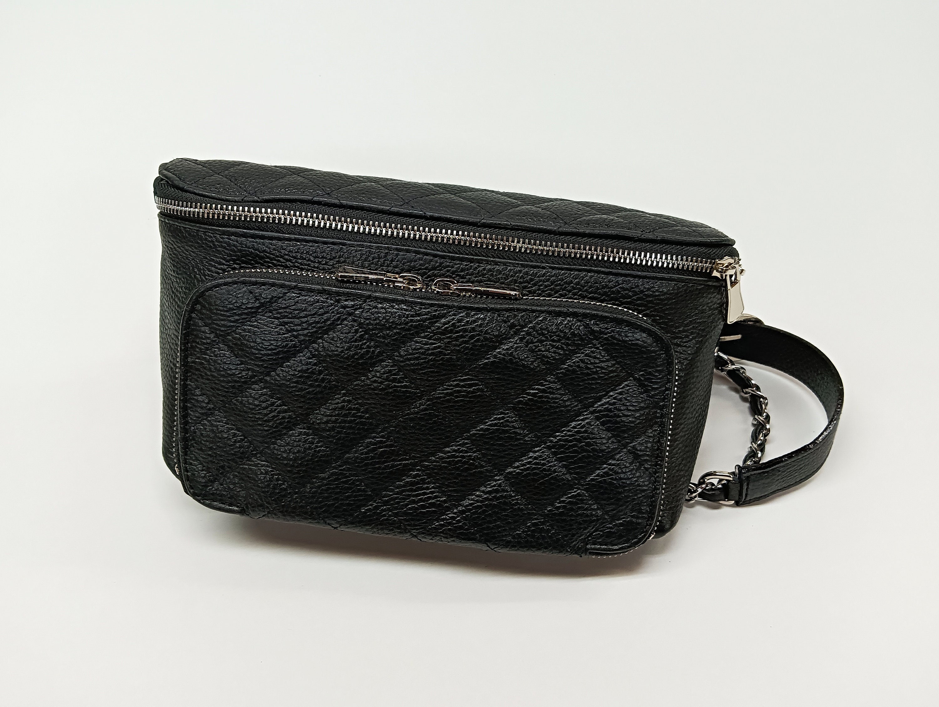 Quilted Leather Belt Bag 