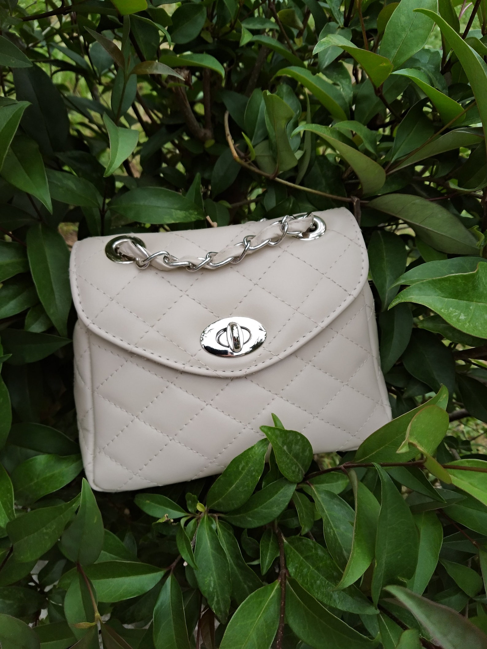 Italian Genuine Metallic Calf Leather Shoulder Bag 171551