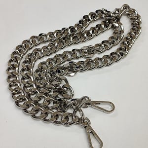 Bracelet métallique de haute qualité, résistant à la rouille et à l'oxydation, bracelet de rechange, longueur sélectionnée, toutes les couleurs de chaîne disponibles, fabriqué en Grèce Silver