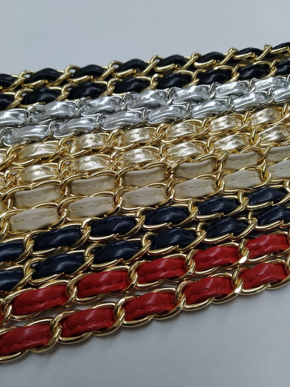 High Quality Genuine Leather Strap, Adjustable Chain Strap, Replacement Strap, Select Length, All Colours for Leather & Chain Available