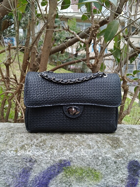 Sac bandouli re en cuir v ritable unique de style alternatif