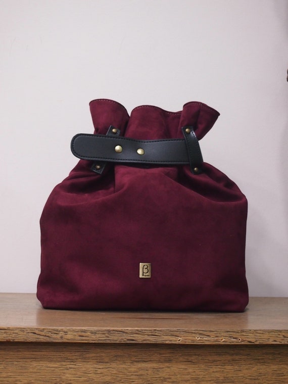 velvet backpack purse