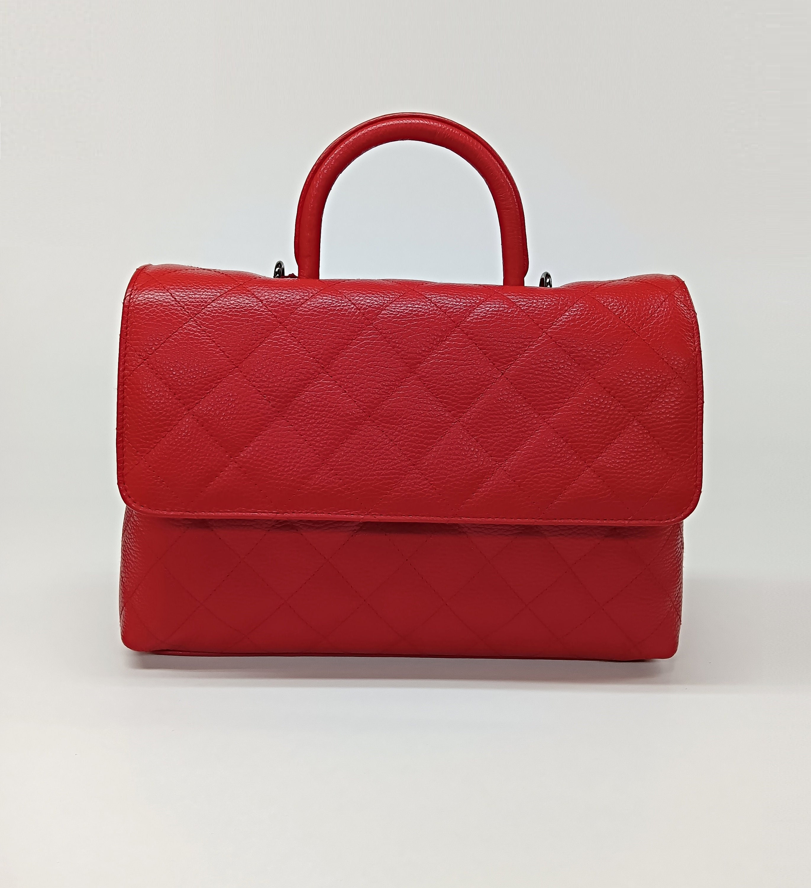 What Goes Around Comes Around Chanel Red Calfskin Flap Bag