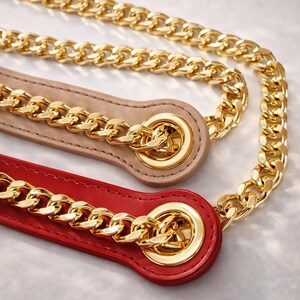 Luxuriöses Echtlederband, Ersatzband, Länge auswählen, Alle Farben für Leder & Kette verfügbar, handgefertigtes griechisches Produkt Bild 4