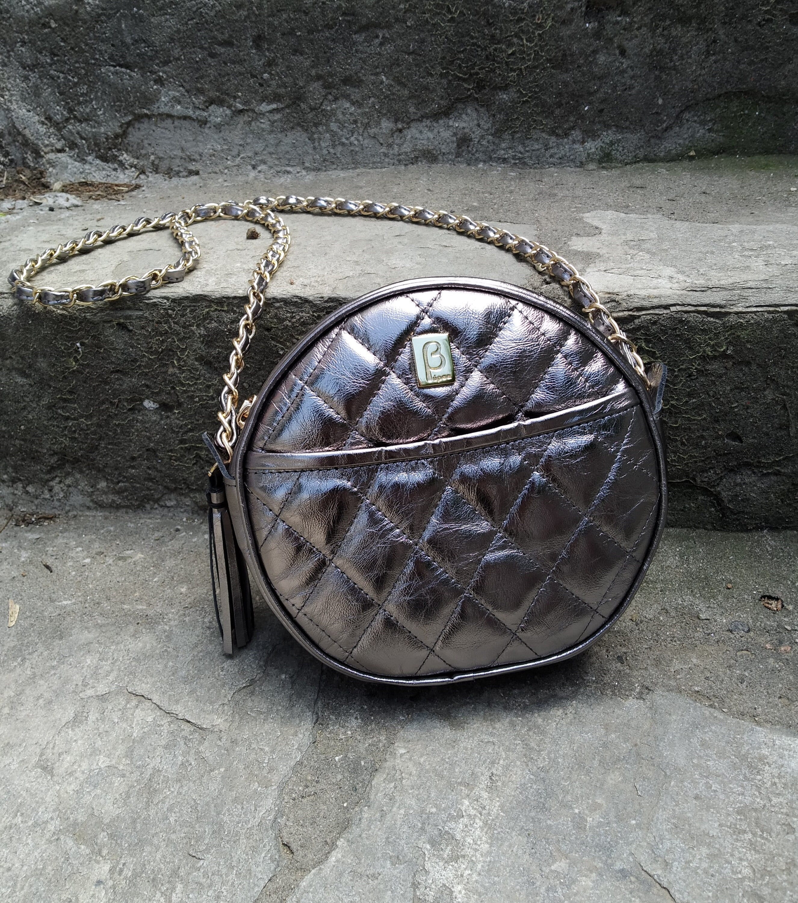 vintage black chanel handbag