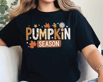 Pumpkin Season T-Shirt: Comfort Colors Autumn Fall Shirt