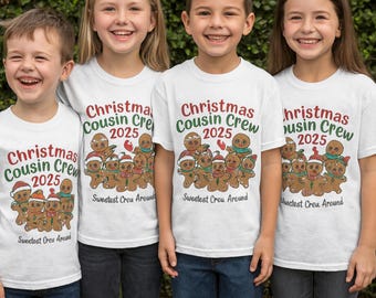Christmas Cousin Matching Shirts 2025 - Fall Holiday Tees