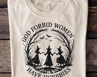Camiseta de Halloween de bruja: Camiseta gráfica de otoño de temporada espeluznante