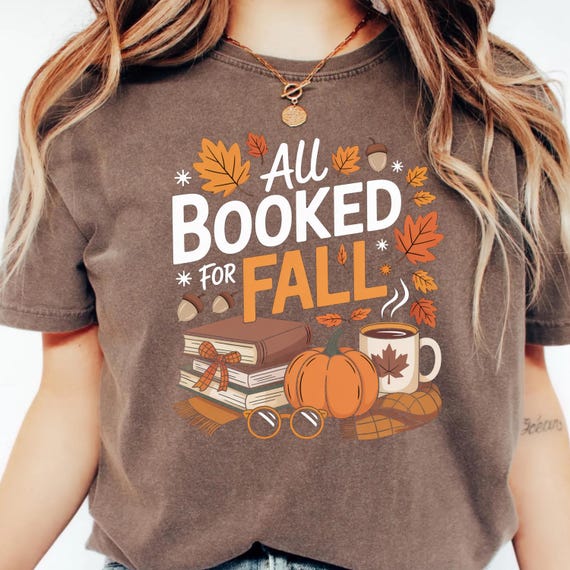 Bookish Fall Sweatshirt: Cozy Reader Autumn Graphic Tee Comfort Color