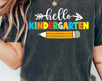 Camiseta de jardín de infantes con colores cómodos: Camiseta de regreso a clases para maestros