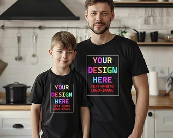 Custom 100% Cotton T-Shirt, Personalized Design