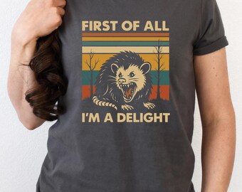 Sarcastic Opossum Shirt: Retro Style Tee