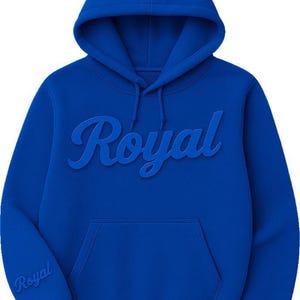 Custom 3D Puff Print Hoodie, Personalized Text Sweatshirt image 8