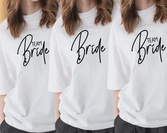 Team Bride Cotton Shirts: Bachelorette Party, Bridal Shower