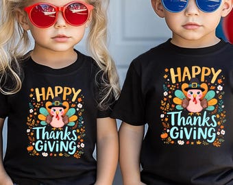 Happy Thanksgiving Shirt: Matching Family Turkey Tee