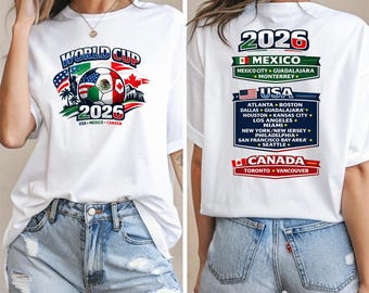 Soccer inspired 2026 T-Shirt, Soccer Tee, United States Canada Mexico