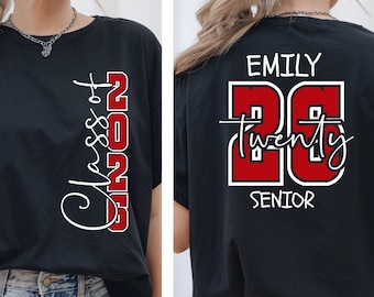 Personalized Senior 2026 T-Shirt, Custom Graduation Gift