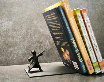 Zauberer-Buchstütze – Magischer Buchhalter, 3D-gedruckte Buchstütze, Fantasy-Dekoration, einzigartiges Geschenk für Bücherliebhaber