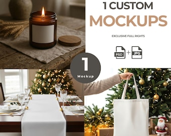 Custom Mockup – PSD + JPG with Full Rights, Personalized Product Template