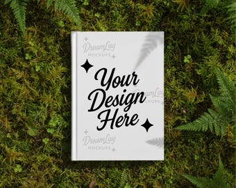 Hardcover Book Mockup – 8.5x11 PSD & JPG with Smart Object