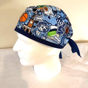 UNC Tarheels Doodle print Scrub Cap image 2