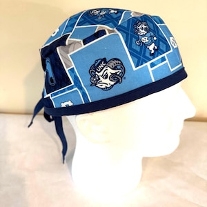 UNC Tarheels Argyle print Scrub Cap image 2