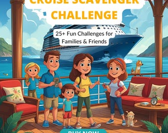 Cruise Scavenger Hunt: Fun Family Vacation Game (PDF Download)