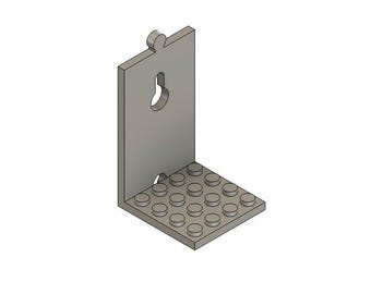 Interlocking Wall Mounts For Building Blocks & Minifigures