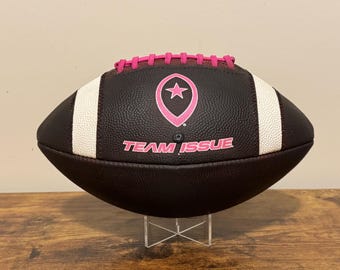 Team Issue Official Leather Football Game Ball Youth Size. Mudded/Game Prepped