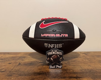 Nike Vapor Elite Football Red NFHS Leather Game Prepped