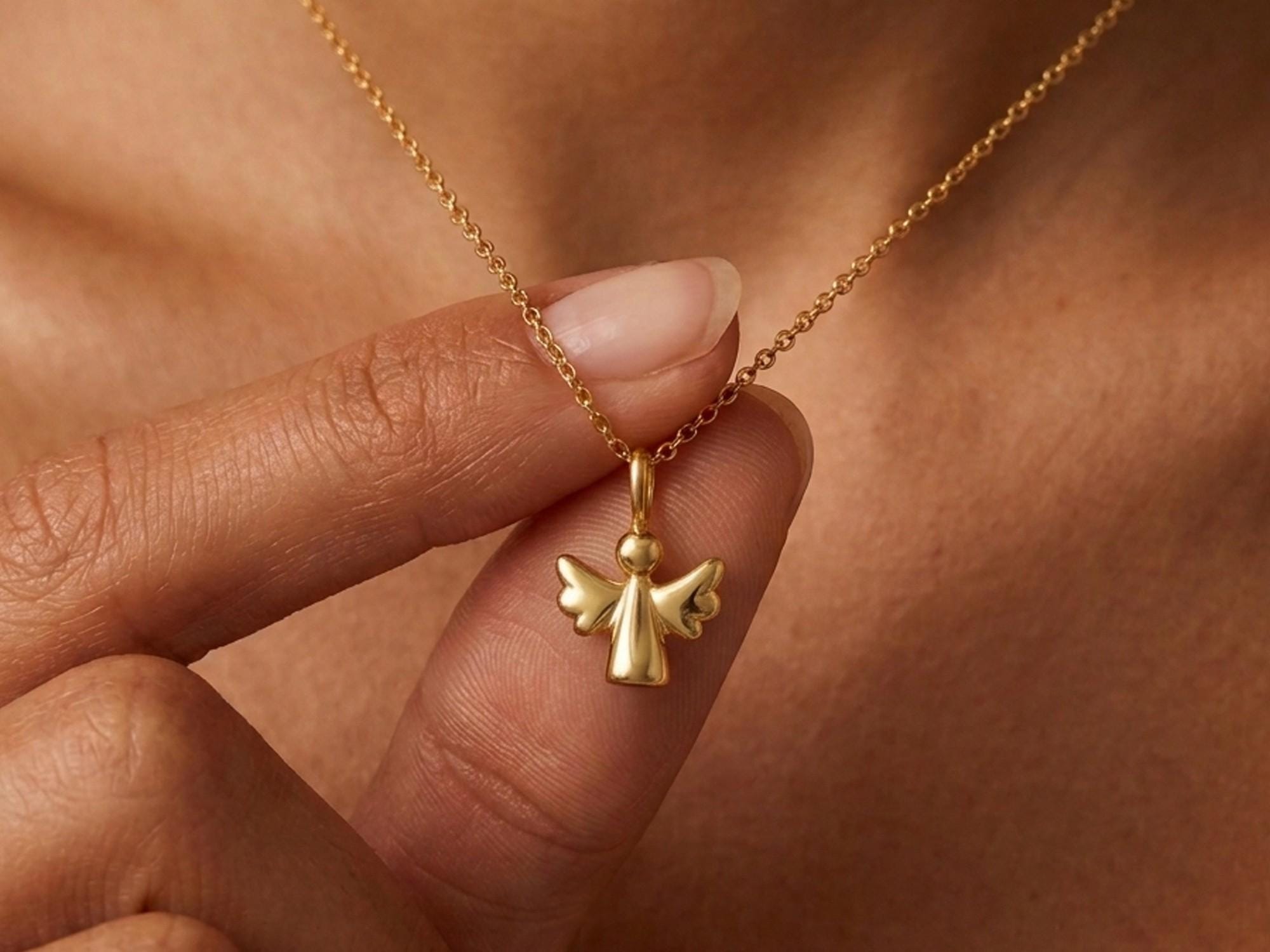 Guardian Angel Necklace - Etsy