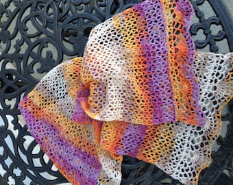 Jaipur Crochet Lace Scarf Pattern PDF