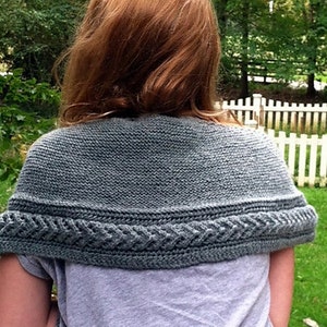 Knitting Pattern Shawl Shawlette PDF Instant Download &#39;Dry Falls&#39;