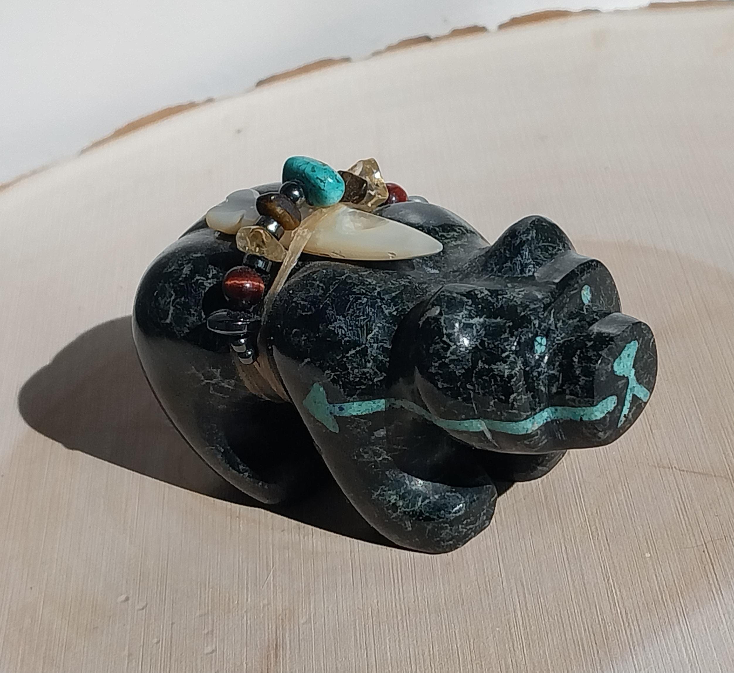 インディアン ビーズワーク ホース 馬 置物 民芸品 Zuni fetish