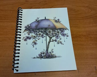 Handmade Coil-Bound Journals | Custom Blank Notebook | Personalized Cover | 40 Sheets