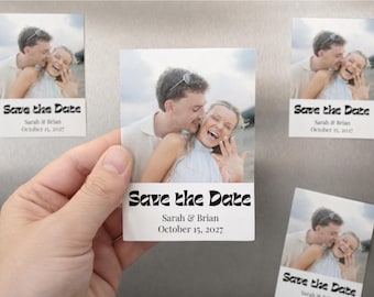 Flexible Save the Date Magnets – Custom Photo Wedding Magnet