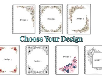 Personalized Coil Bound Journal | 140 lb Cardstock Cover, Handmade