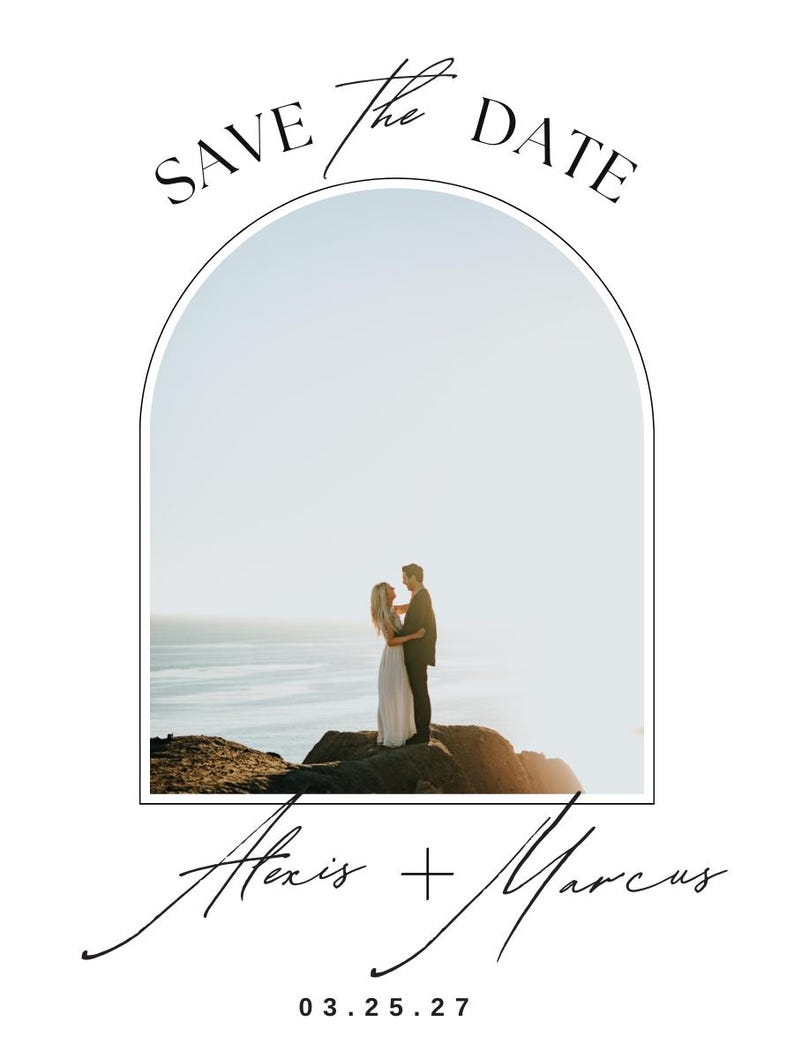 Flexible Save the Date Magnets – Custom Photo Wedding Magnet - Etsy ...