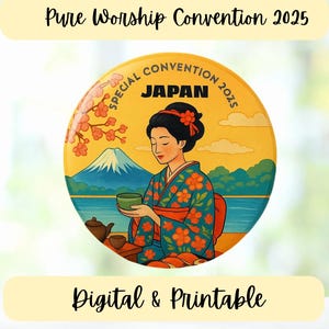 JW Special Convention 2025 Printable Design: Zimbabwe, Yokohama, Kobe (Digital Download)