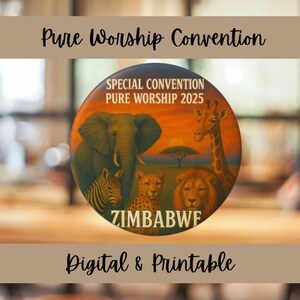 JW Special Convention 2025 Printable Design: Zimbabwe (Digital Download)