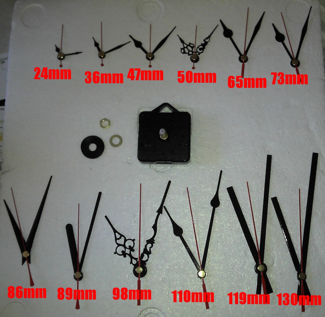 Quartz Clock Movement Complete With Hands and Fixings. Quiet Running