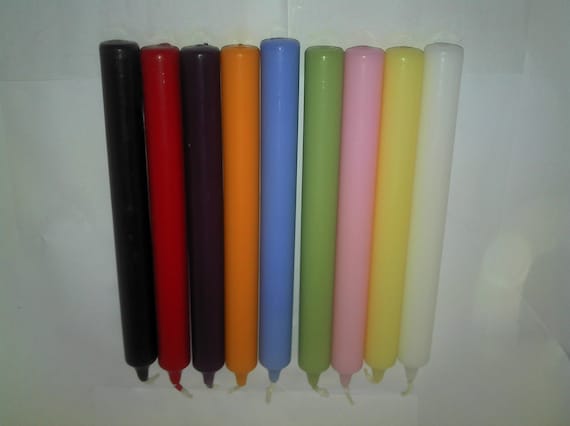Pack of 6 bistro style dinner candles