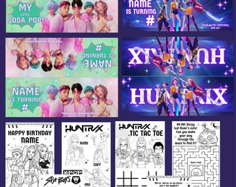 Feuilles de couleurs d'autocollants K-pop